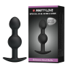 Pretty Love Heavy Balls Silicone Butt Plug - szilikon, vízálló anál dildó - 10,4 cm (fekete)