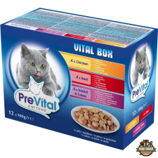 PreVital Alutasak Macska Zselés 12x100gr Vegyes Íz Multipack macskaeledel