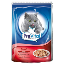 Prevital Alutasak Macska Zselés Marha 100gr macskaeledel