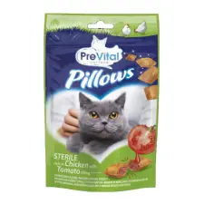 PreVital Prevital Pillows Sterile alutasakos macskaeledel, csirke, paradicsom ízesítéssel 60g macskaeledel