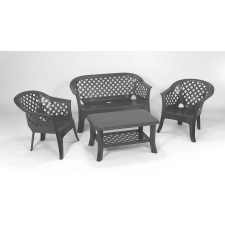  Preza 4 Személyes Kerti bútor garnitúra Antracit kerti bútor