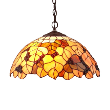 Prezent Tiffany színes függesztett Tiffany lámpa (PRE-59) E27 2 izzós IP20 világítás
