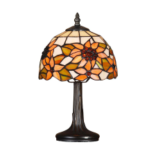 Prezent Tiffany színes Tiffany asztali lámpa (PRE-88) E14 1 izzós IP20 világítás