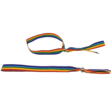 PRIDE - LGBT ZÁSZLÓ EZÜST GOLYÓS KARKÖTŐ erotikus ajándék