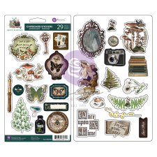 Prima Marketing Nature Academia Chipboard matricaChipboard Stickers (1 csomag) dekorációs kellék