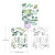 Prima Marketing Transzfer matrica Greenery Day Sharon Ziv Rub On Transfers (1 csomag)