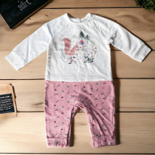 Primark mókusos rugdalózó 68-as kombidressz, body