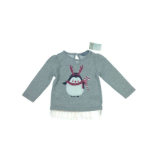Primark szürke színű pingvin mintás baba felső - 74 babapóló, ing