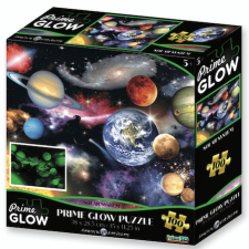 Prime 3D Naprendszer neon puzzle, 100 darabos puzzle, kirakós
