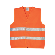 Prime Source Fluo jól láthatósági mellény, 2 keresztcsíkkal, Narancssárga