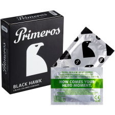 Primeros Black Hawk fekete óvszer, 3 db óvszer