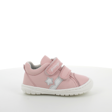 Primigi – Átmeneti- tépőzáras bőr gyerekcipő - világos rózsaszín- fehér csillag - 23 gyerek cipő
