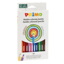 Primo Színes ceruza PRIMO jumbo hatszögletű 12 db/készlet színes ceruza