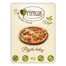 PRIMUS Primus vegán pizzás keksz 80 g reform élelmiszer