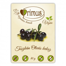 PRIMUS vegán olivás keksz 80 g csokoládé és édesség