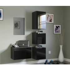 Prince gloss modern f1 előszoba bútor magasfényű feKETE bútor