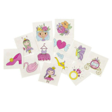 Princess ideiglenes tetoválások 12db/cs csillámtetoválás