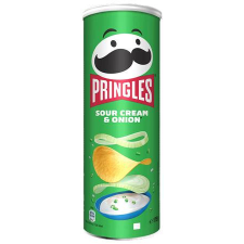 Pringles Chips, 165 g, PRINGLES, hagymás-tejfölös előétel és snack