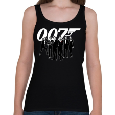 PRINTFASHION 007 Crew - Női atléta - Fekete női trikó