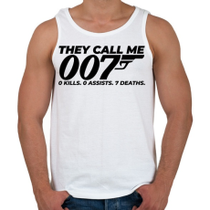 PRINTFASHION 007-es ügynök - Férfi atléta - Fehér