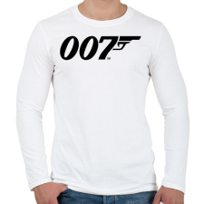 PRINTFASHION 007 logo - Férfi hosszú ujjú póló - Fehér férfi póló
