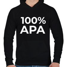 PRINTFASHION 100% APA - Férfi kapucnis pulóver - Fekete férfi pulóver, kardigán