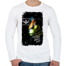 PRINTFASHION 100% - Férfi hosszú ujjú póló - Fehér férfi póló
