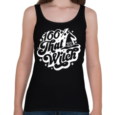 PRINTFASHION 100% that WITCH - Női atléta - Fekete női trikó
