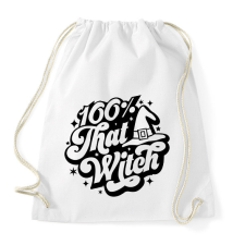 PRINTFASHION 100% that WITCH - Sportzsák, Tornazsák - Fehér tornazsák