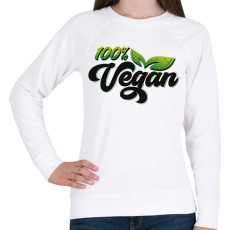 PRINTFASHION 100% Vegan - Női pulóver - Fehér