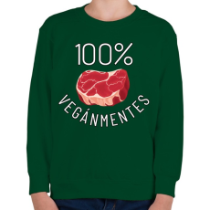 PRINTFASHION 100% VEGÁNMENTES - Gyerek pulóver - Sötétzöld