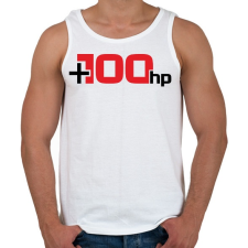 PRINTFASHION +100Hp - Férfi atléta - Fehér atléta, trikó