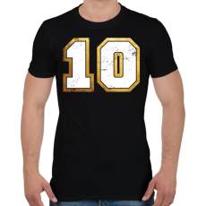 PRINTFASHION 10-es mez - Férfi póló - Fekete