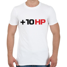 PRINTFASHION +10 hp - Férfi póló - Fehér férfi póló