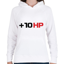 PRINTFASHION +10 hp - Női kapucnis pulóver - Fehér női pulóver, kardigán