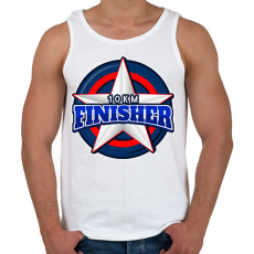 PRINTFASHION 10 KM FINISHER 2 - Férfi atléta - Fehér