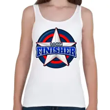 PRINTFASHION 10 KM FINISHER 2 - Női atléta - Fehér női trikó