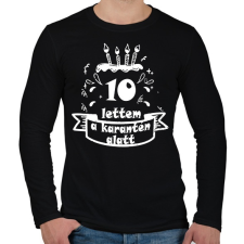 PRINTFASHION 10 lettem - Férfi hosszú ujjú póló - Fekete férfi póló