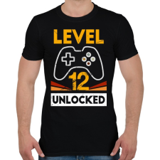 PRINTFASHION 12-es szint feloldva - Férfi póló - Fekete férfi póló