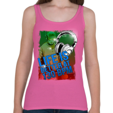 PRINTFASHION 130 BPM - Női atléta - Rózsaszín női trikó