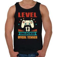 PRINTFASHION 13 éves gamer - Férfi atléta - Fekete atléta, trikó