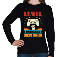 PRINTFASHION 15 éves gamer - Női pulóver - Fekete női pulóver, kardigán
