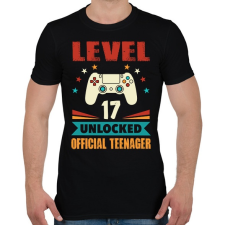 PRINTFASHION 17 éves gamer - Férfi póló - Fekete férfi póló