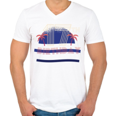 PRINTFASHION 17 éves szülinap - Férfi V-nyakú póló - Fehér