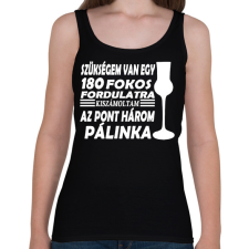 PRINTFASHION 180 fok, 3 feles - Női atléta - Fekete női trikó