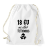 PRINTFASHION 18 év az első tetkómig - Sportzsák, Tornazsák - Fehér
