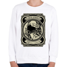 PRINTFASHION 1940 Velem ne szórakozz - Gyerek pulóver - Fehér gyerek pulóver, kardigán