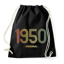 PRINTFASHION 1950 - Sportzsák, Tornazsák - Fekete tornazsák