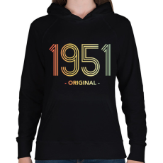 PRINTFASHION 1951 - Női kapucnis pulóver - Fekete