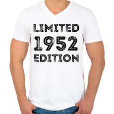 PRINTFASHION 1952 - Férfi V-nyakú póló - Fehér